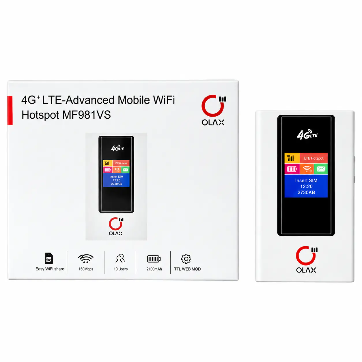 Портативний 4G Wi-Fi роутер OLAX MF981VS Портативний 4G Wi-Fi роутер OLAX MF981VS 3
