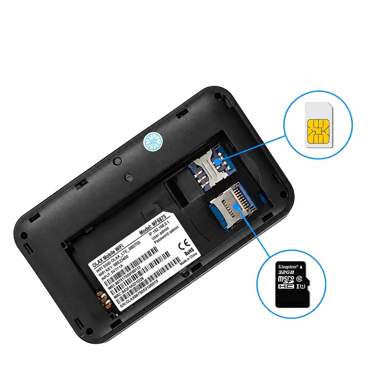 Портативний 4G Wi-Fi роутер OLAX MF6875 Портативний 4G Wi-Fi роутер OLAX MF6875 4