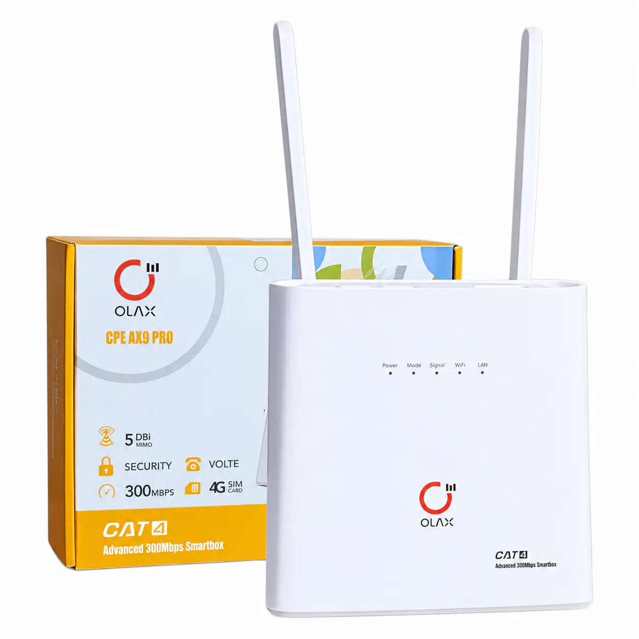Стаціонарний 4G LTE Wi-Fi роутер OLAX AX9 Pro Стаціонарний 4G LTE Wi-Fi роутер OLAX AX9 Pro 2