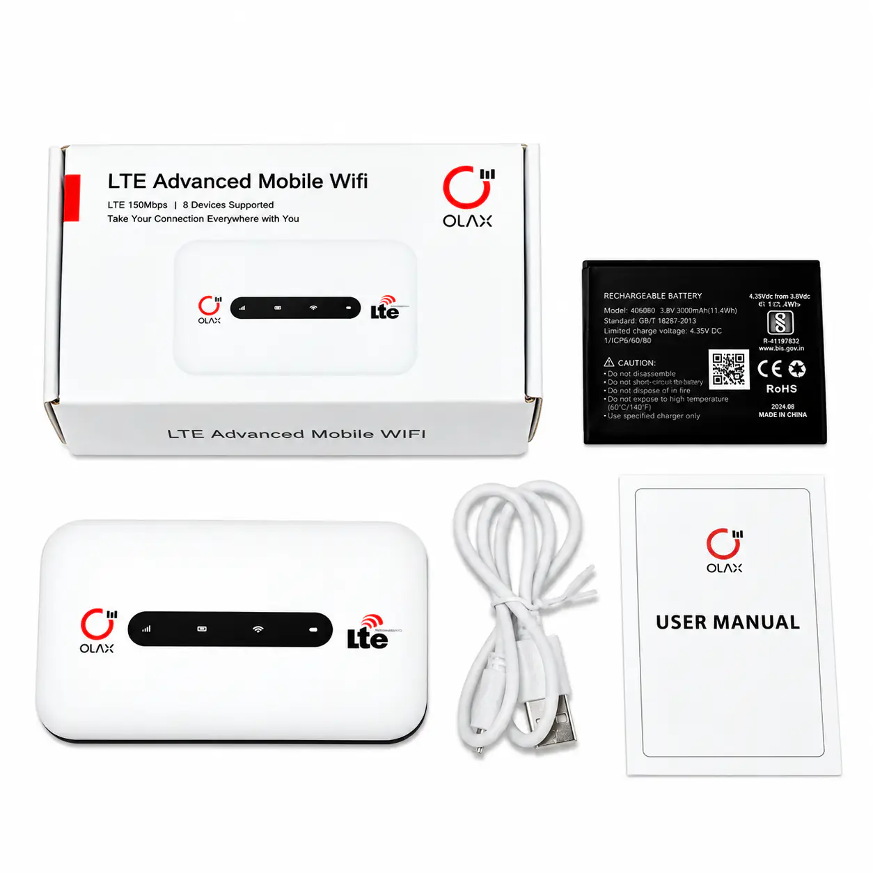 Портативний 4G Wi-Fi роутер OLAX MT20 2