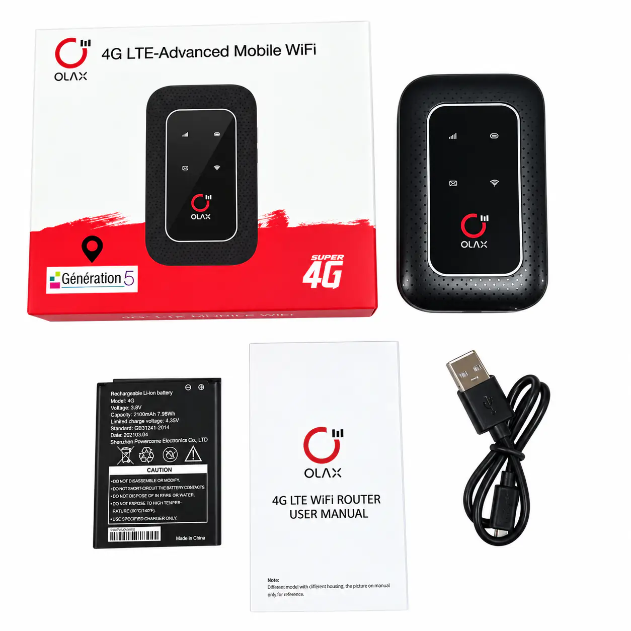 Портативний 4G Wi-Fi роутер OLAX WD680 4
