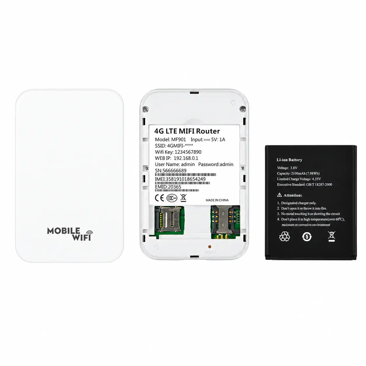 Портативний 4G Wi-Fi роутер OLAX MF925 Портативний 4G Wi-Fi роутер OLAX MF925 2