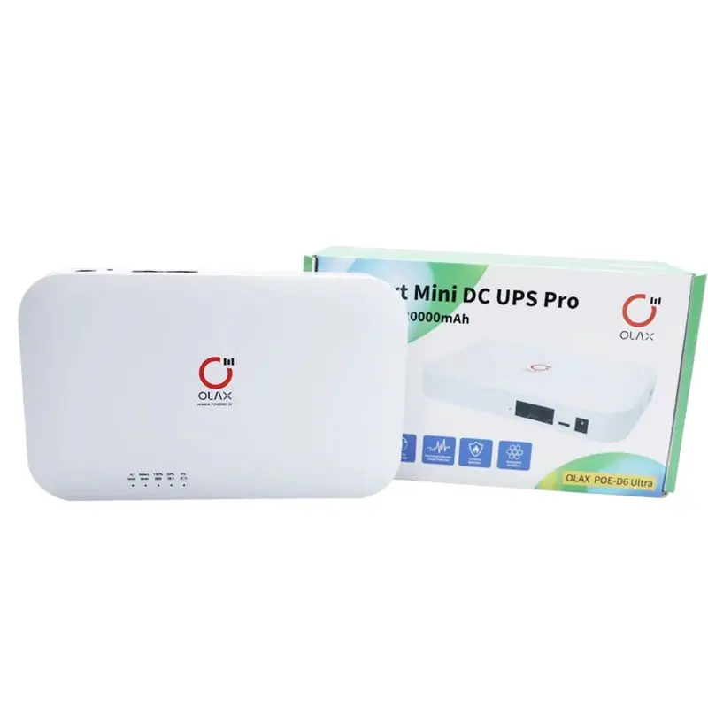 Міні ДБЖ OLAX POE-D6 Smart UPS 5/9/12 В, 20 000 мА·год, 74 Вт·год