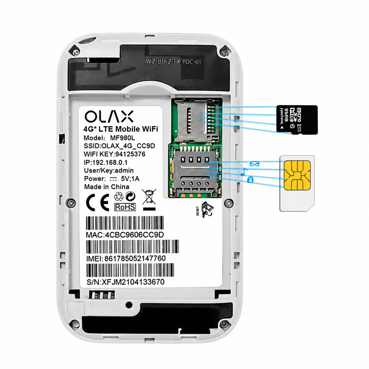 Портативний 4G Wi-Fi роутер OLAX MF980L Портативний 4G Wi-Fi роутер OLAX MF980L 5